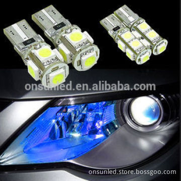 T10 5050 Led Canbus Car Smd Light + W5w 194 5smd 5 Bulb No Obc Error Canbus Led